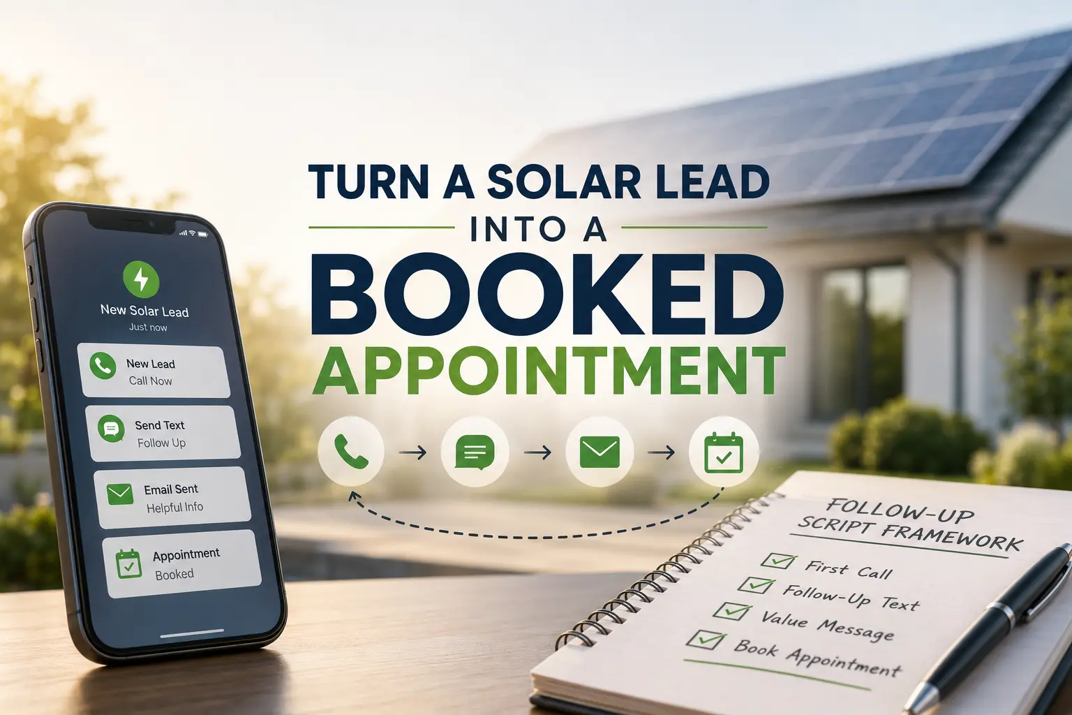 How to Turn a Solar Lead Into a Booked Appointment: A Follow-Up Script Framework