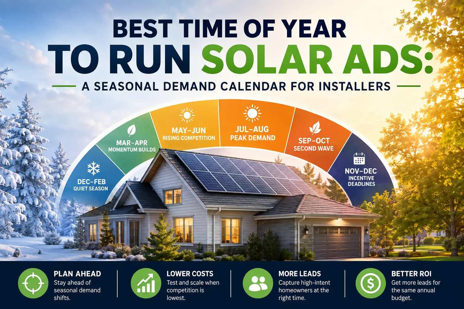 Best Time of Year to Run Solar Ads: A Seasonal Demand Calendar for Installers