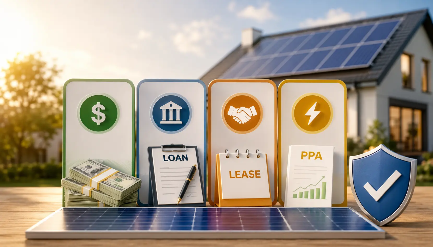 Solar Financing Options Explained: $0-Down, Loans, Leases & PPAs Compared